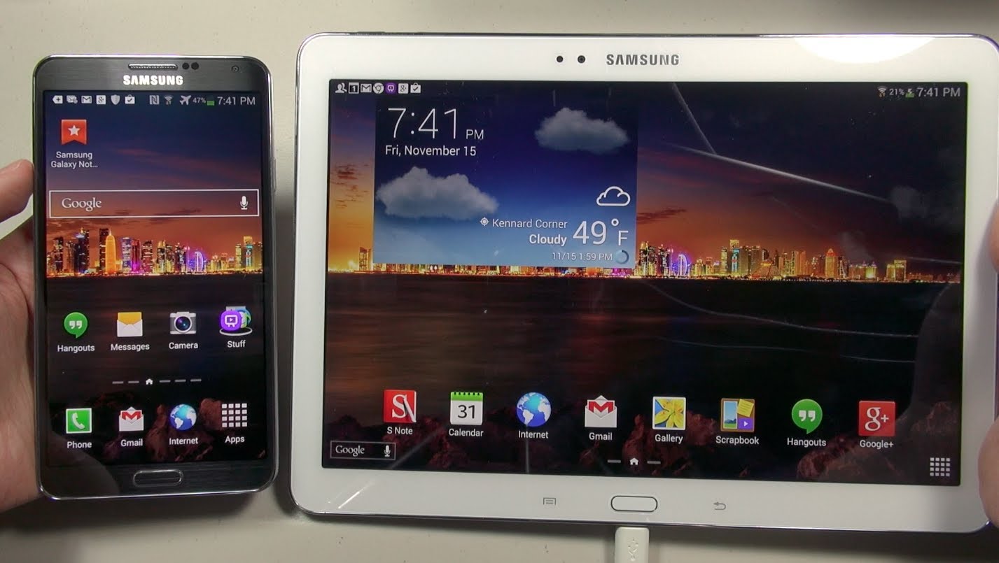 Galaxy Note 10.1 (2014 Edition): PHONE vs. TABLET