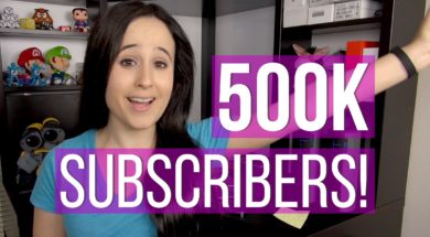 Half A MILLION: Giveaways, New Channel, New Website