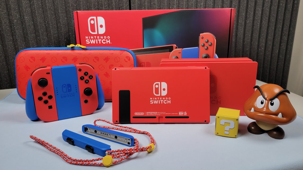 Mario Red & Blue Edition Switch: Unboxing, Color Comparisons